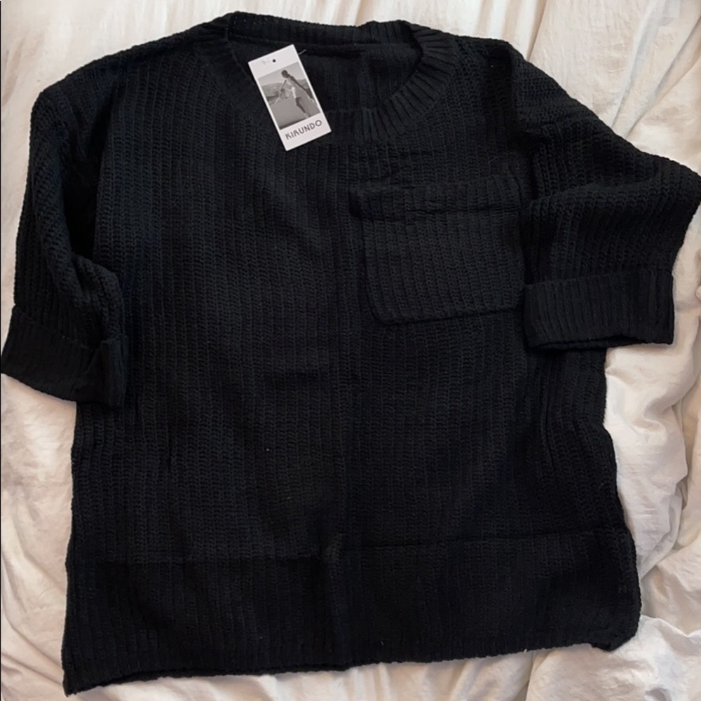 Black Oversized Sweater Size L
